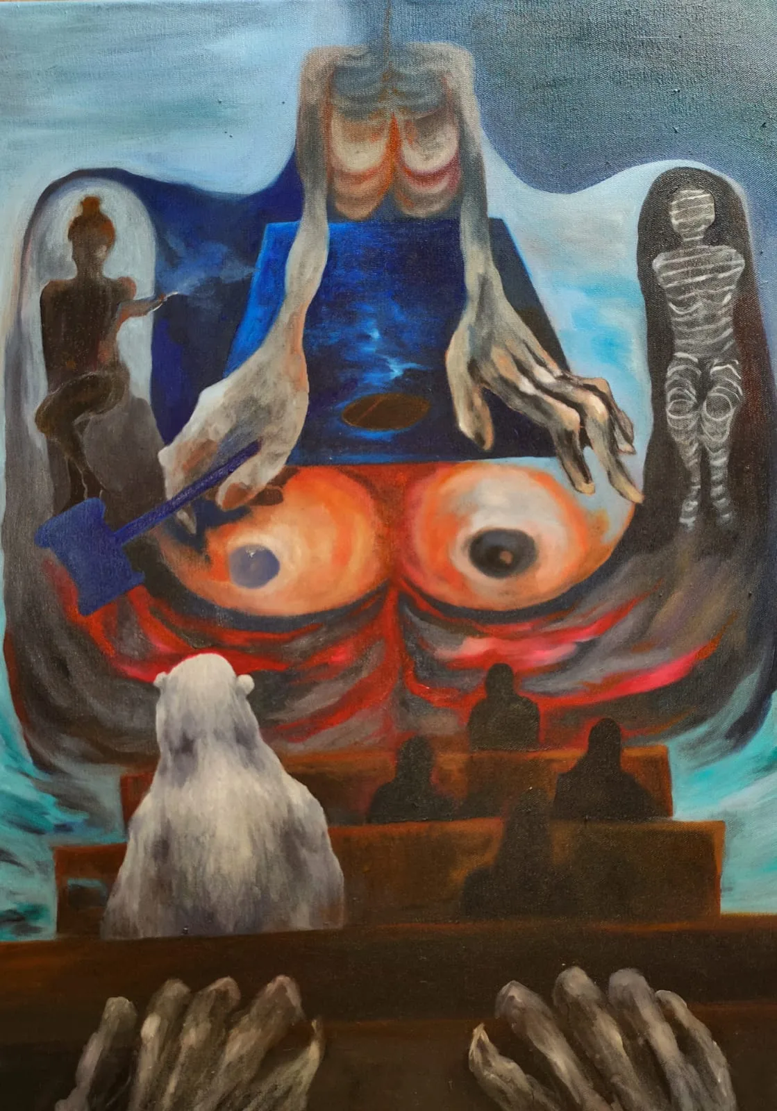 Sąd Lamentacyjny · olej na płótnie · 50 × 70 cm
