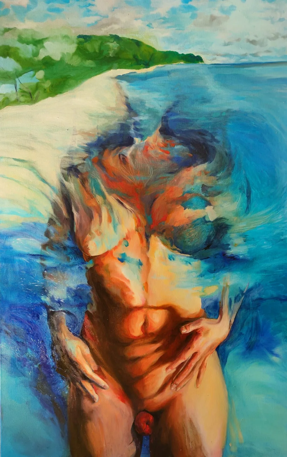 Sen o jabłkach · olej na płótnie · 90 × 140 cm